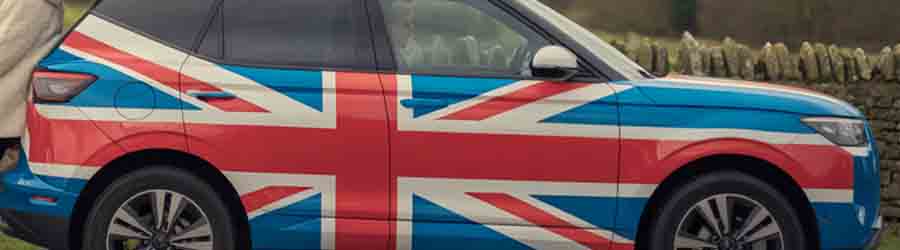 Photo of a Union Jack SUV Car